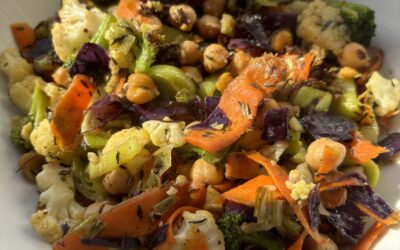 Rainbow Veggie Sautee with Turkey